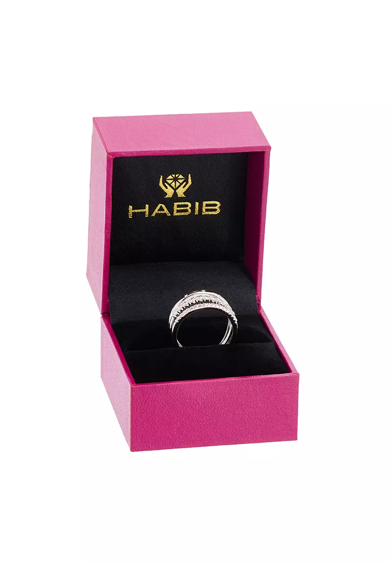HABIB Diamond Ring in 375/9K White Gold 272600325