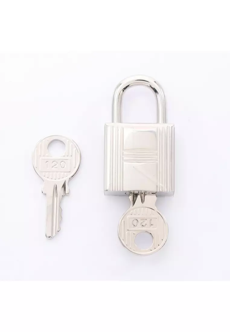 Buy Hermès Preloved Hermès padlock padlock padlock Silver With a key