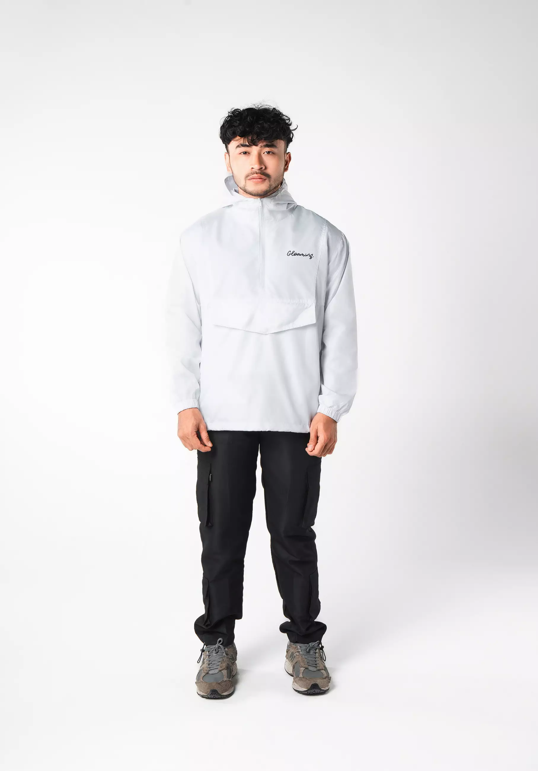 Jaket Gorpcore Parasut White Unisex