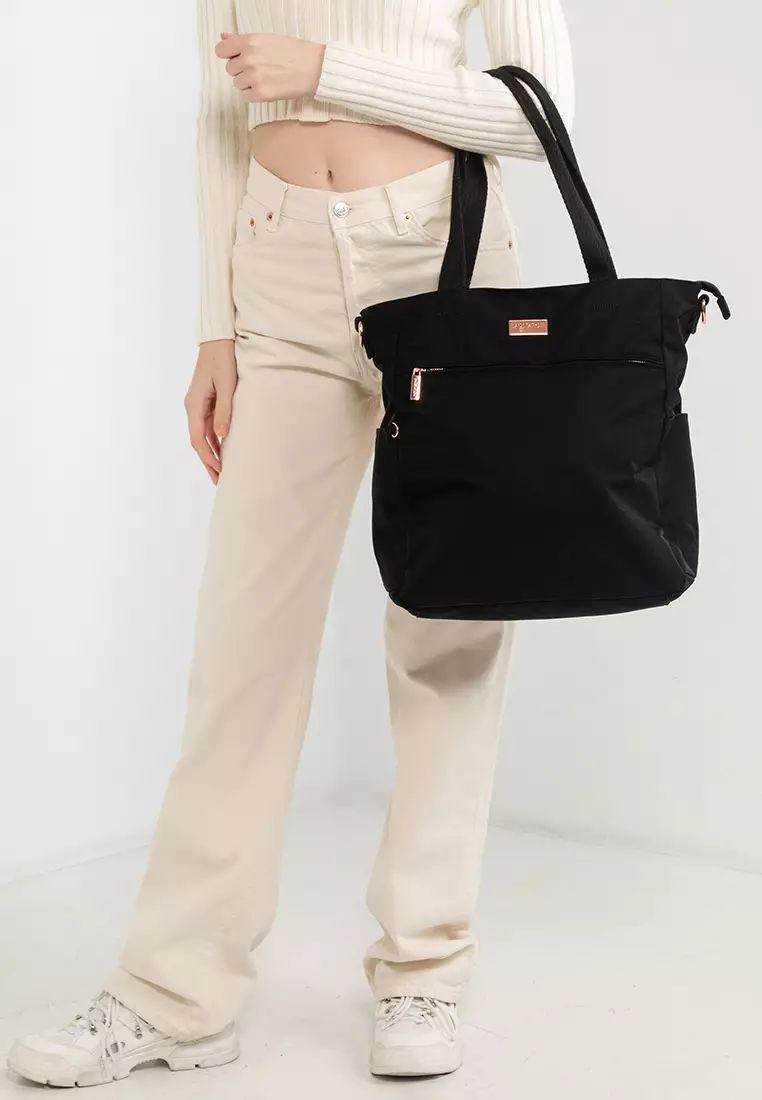 Rose Gold Series Crinkle Nylon Tote Bag