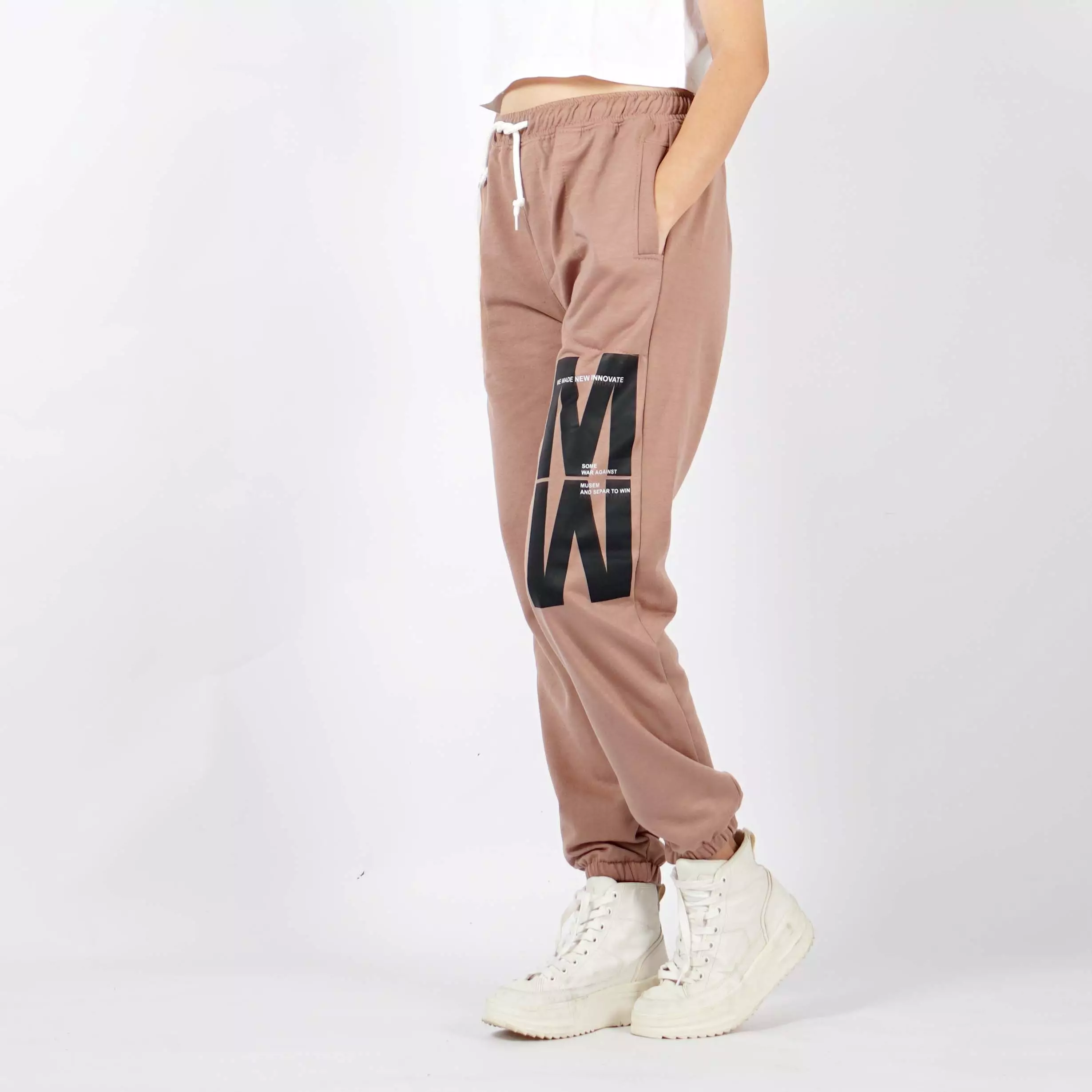  MERIS Celana Olahraga Celana Training Pant Celana Lari Wanita - Moka