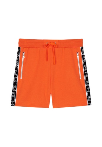 HOM red and orange Julien Sweat Shorts - Red Orange 01A60AAA3AC624GS_1