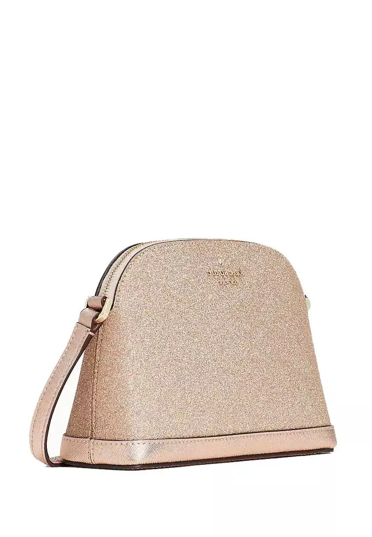 Kate Spade Tinsel Small Dome Crossbody, Rose Gold - Handbags & Purses