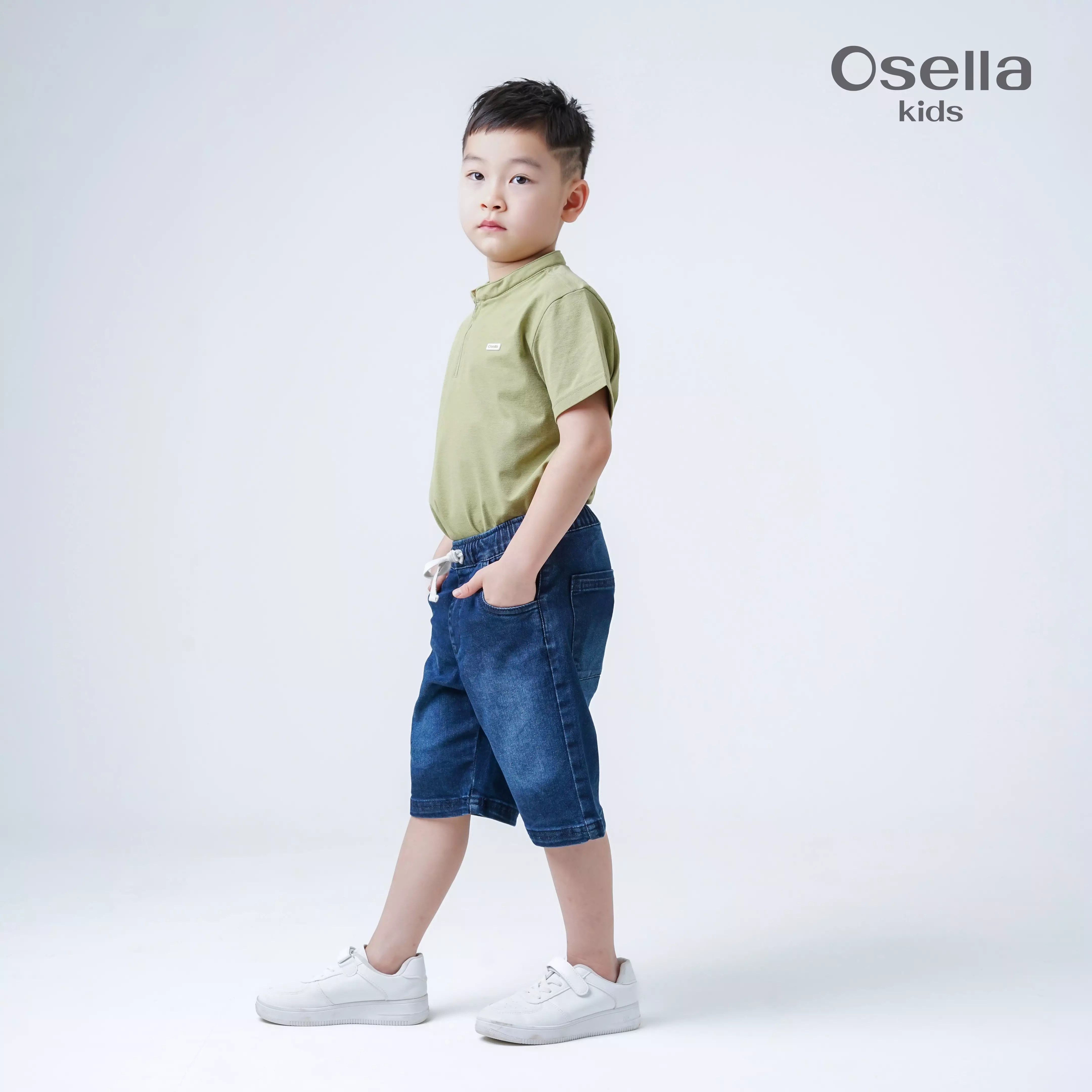 Osella Essential Denim Short 328F6601A3 | Celana Jeans Pendek Anak Laki Laki