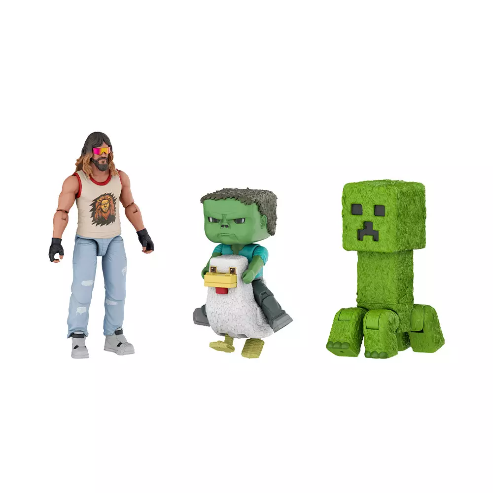 MINECRAFT SET 4 PCS MINIFIGURE WOODLAND MANSION THROWDOWN - MIX