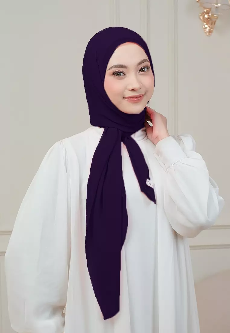HIJAB INSTAN MAGNET SYIFA - DARK PURPLE