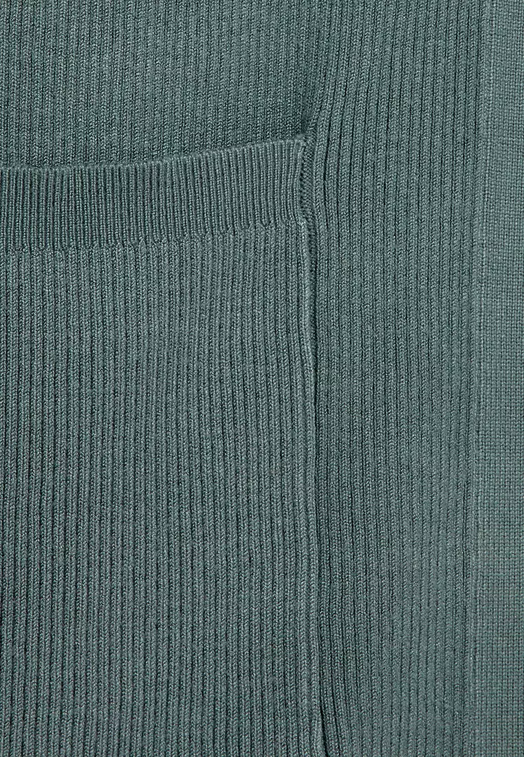 Ribbed Edge to Edge Longline Cardigan