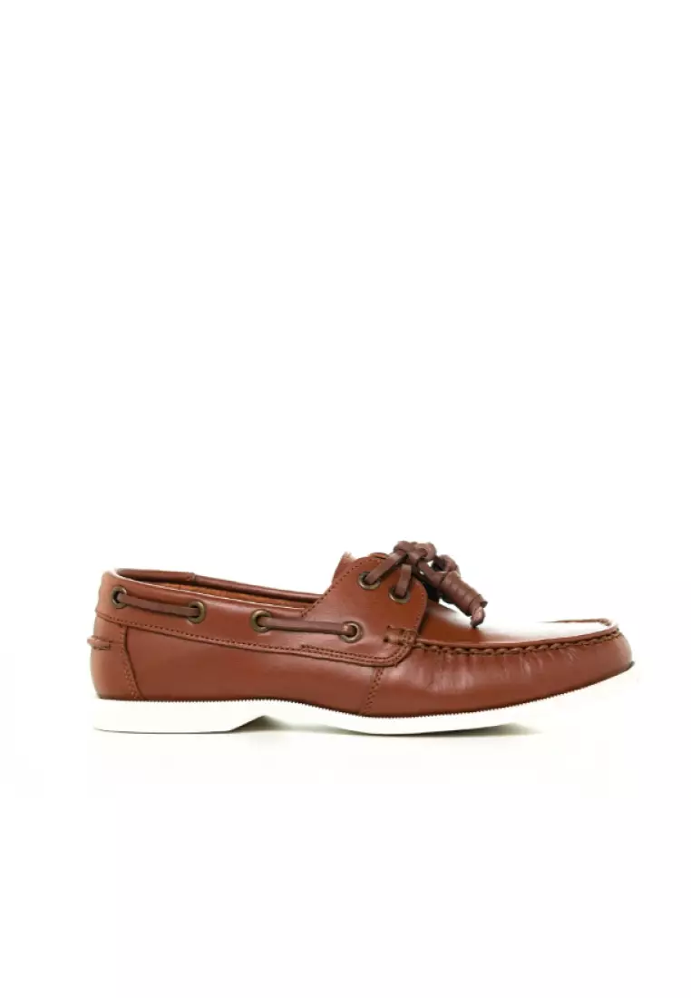 Discount on Jirras  shoes - SKU: Jirras Women Boat Shoes Genuine Leather Filipino Handcraft Choco Brown Ester