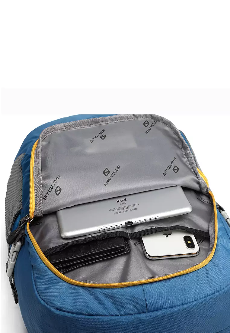 Navy Club New Arival Tas Ransel Kasual HFGG - Tas Ransel Pria Tas Ransel Wanita Tas Punggung - Backpack Up to 14 inch - Tas Laptop Daypack 23 Liter - Free Bag Cover