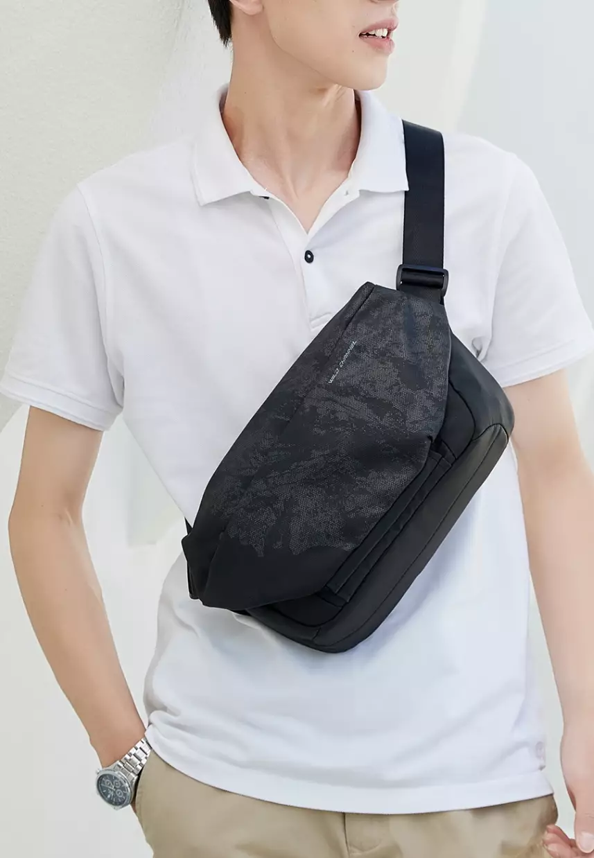 Wild Channel Water Resistance Casual Men s Chest Bag Shoulder