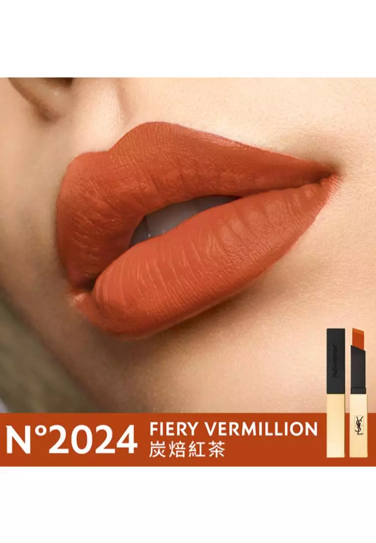 YSL - Rouge Pur Couture The Slim Matte Lipstick #2024 Fiery Vermillion
