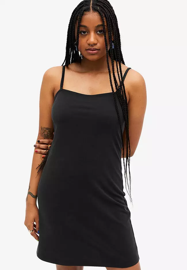 Monki spaghetti deals strap dress