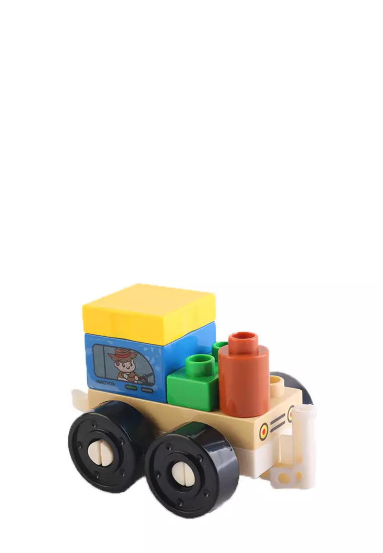 Okiedog Brix Tractor 13pcs - Mainan Bongkar Pasang Anak