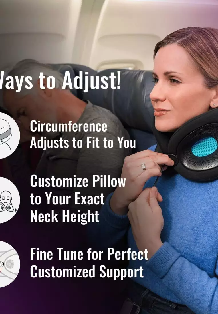 Cabeau Evolution X Travel Pillow - Sapphire Dark Blue / Light Blue
