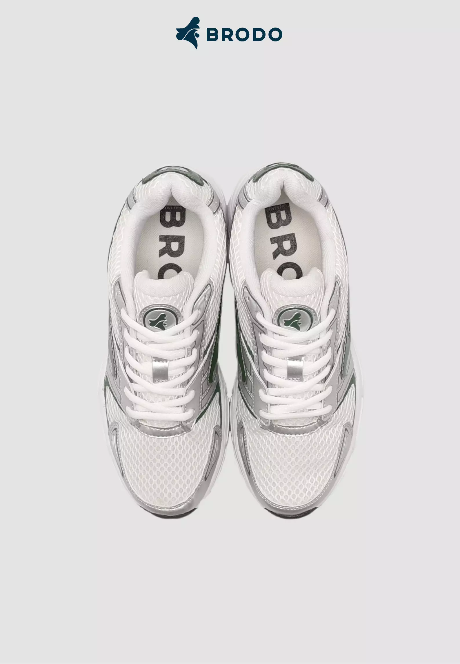 BRODO - Sneakers Ace Neptune Silver Green WS