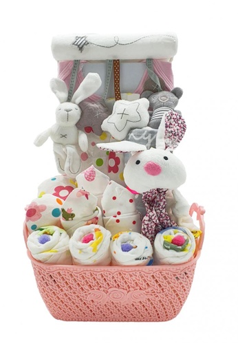 AKARANA BABY white and multi Baby Hamper Gift Set - Joyful Gift (Girl) 12E0FKAD73BF34GS_1