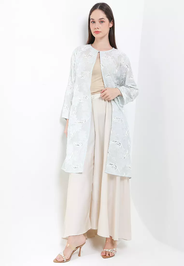 Sequined Flo Jacq Organza Outer