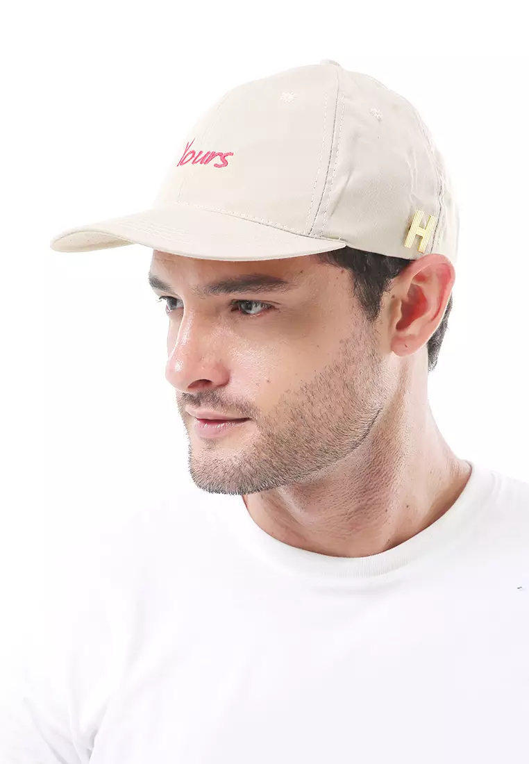 Drsh Topi Baseball Aksesoris Fashion Pria Wanita Bordir YOURS Resizable Strap Material Dril ORIGINAL - Cream