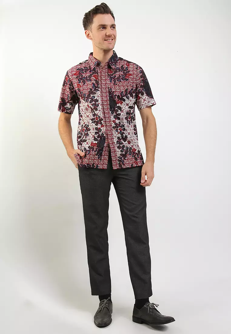 Hem Batik Body Fit Daun Jalar