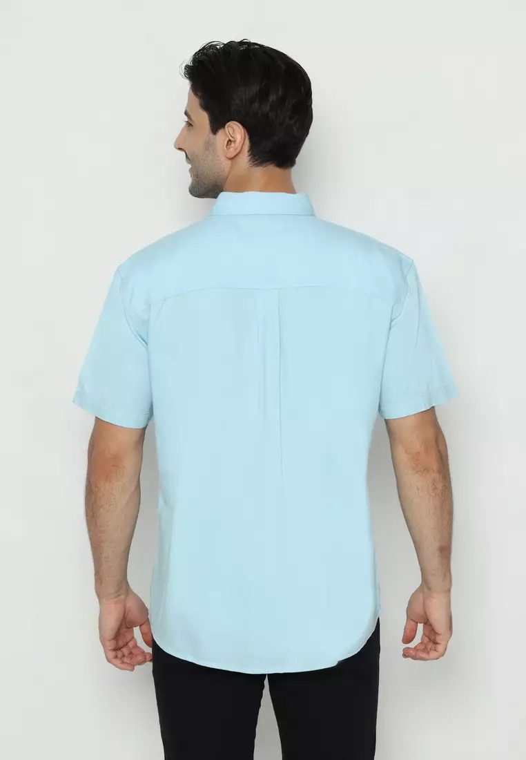 POLICE Kemeja Polos Cotton Regular Fit Pria