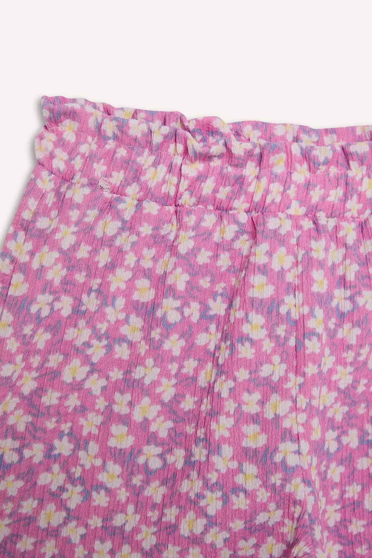 Girl's Patterned Elastic Waist Shorts E5699A825Hs