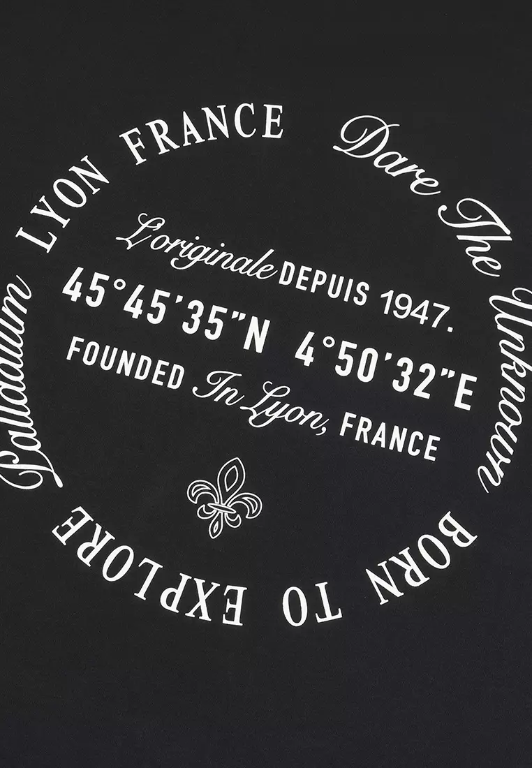 MEN'S THEME PRINTED LOOSE FIT LONG SLEEVES T-SHIRT