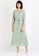 Love Knot green Respect Long Sleeve Maxi Modest Floral Dress (Green) 6988EAA09EB4EBGS_1