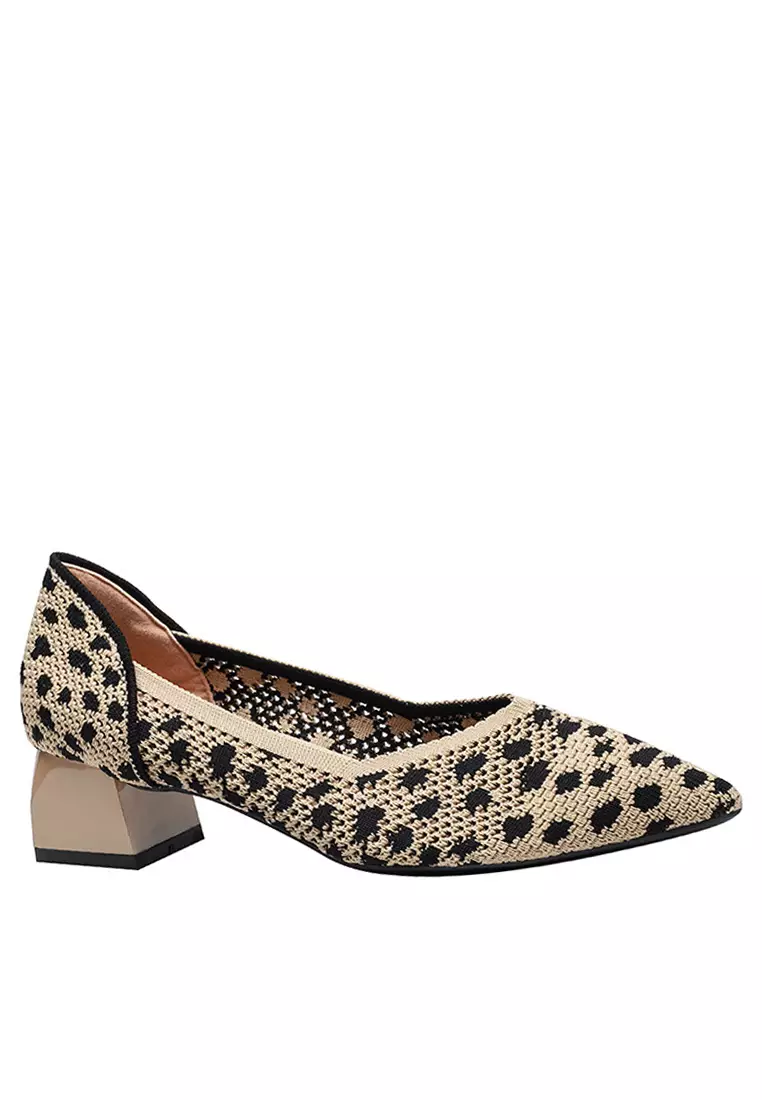 4CM Pointy Hollowed Flyknit Pumps XSN6818