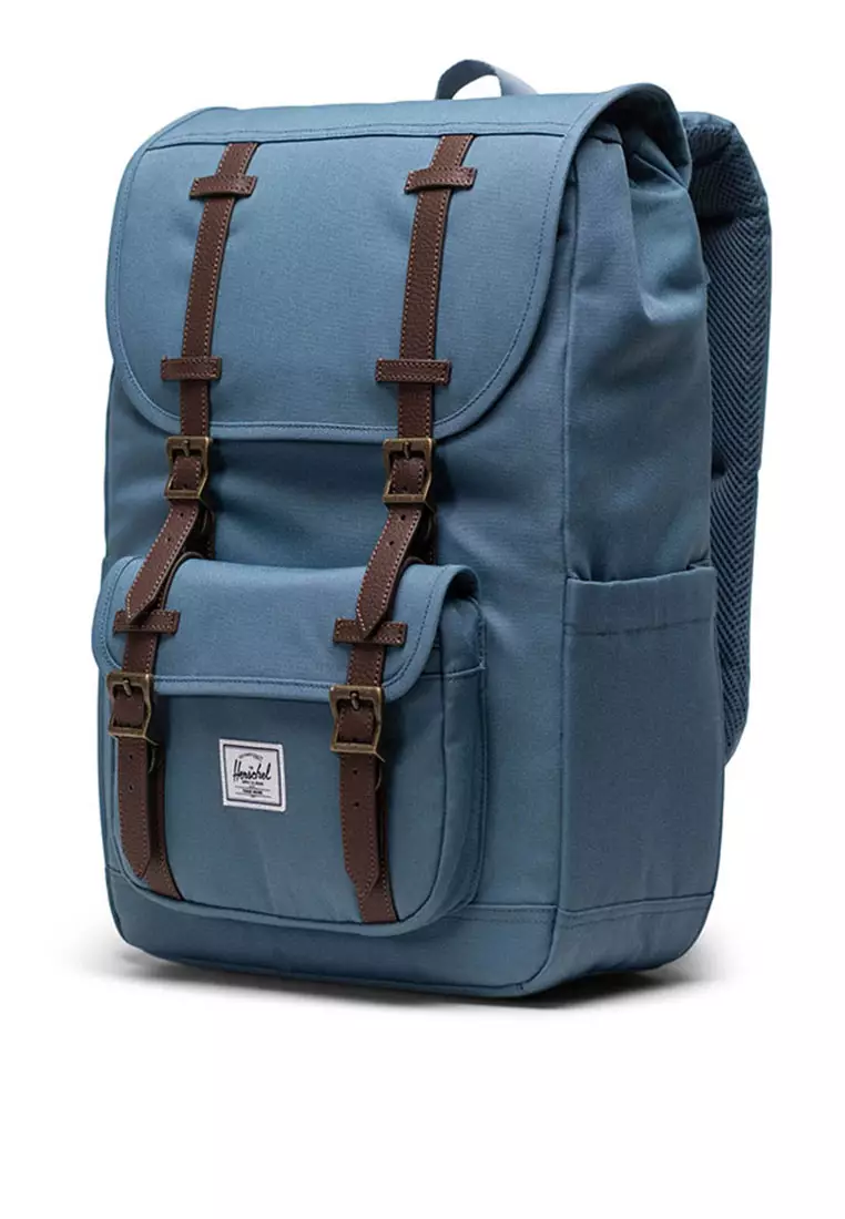 Herschel little america mid volume raven crosshatch discount