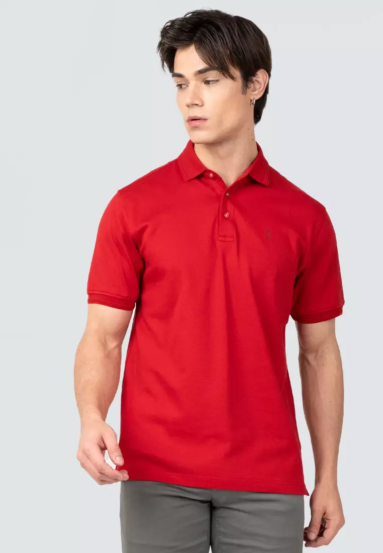 Polo Haus - Men’s Business Short Sleeve 100% Cotton Collar Tee MBCS005