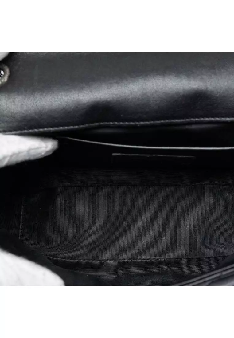 Pre-Loved Saint Laurent Medium Sheepskin Triquilt Monogram College Bag