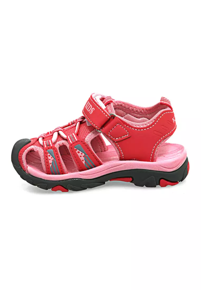 Mians Sandal Anak Pria Wanita Cute Outdoor Anti Slip Material Leather ORIGINAL - Pink
