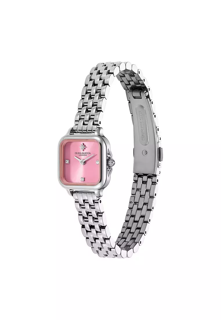 MINI GROSVENOR LE Women's Watch STAINLESS STEEL Strap - Pink Dial 24000363