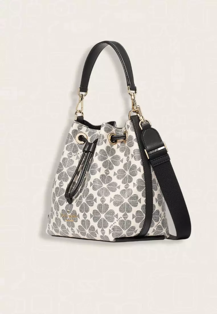 Kate Spade Spade Flower Small Bucket Bag Black Multi