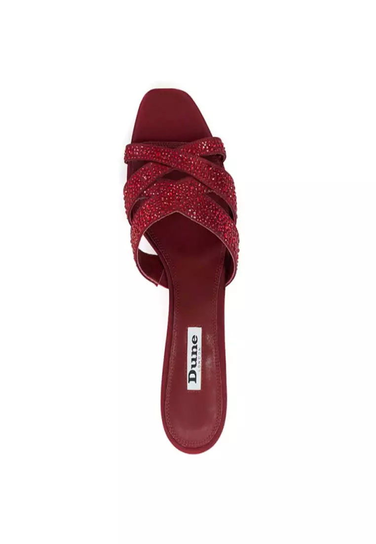 Malani-Burgundy Dressy Sandals