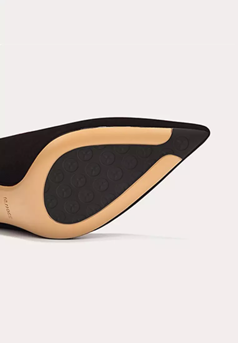 6CM 水鑽方扣絨面婚宴高跟鞋 PX708-77