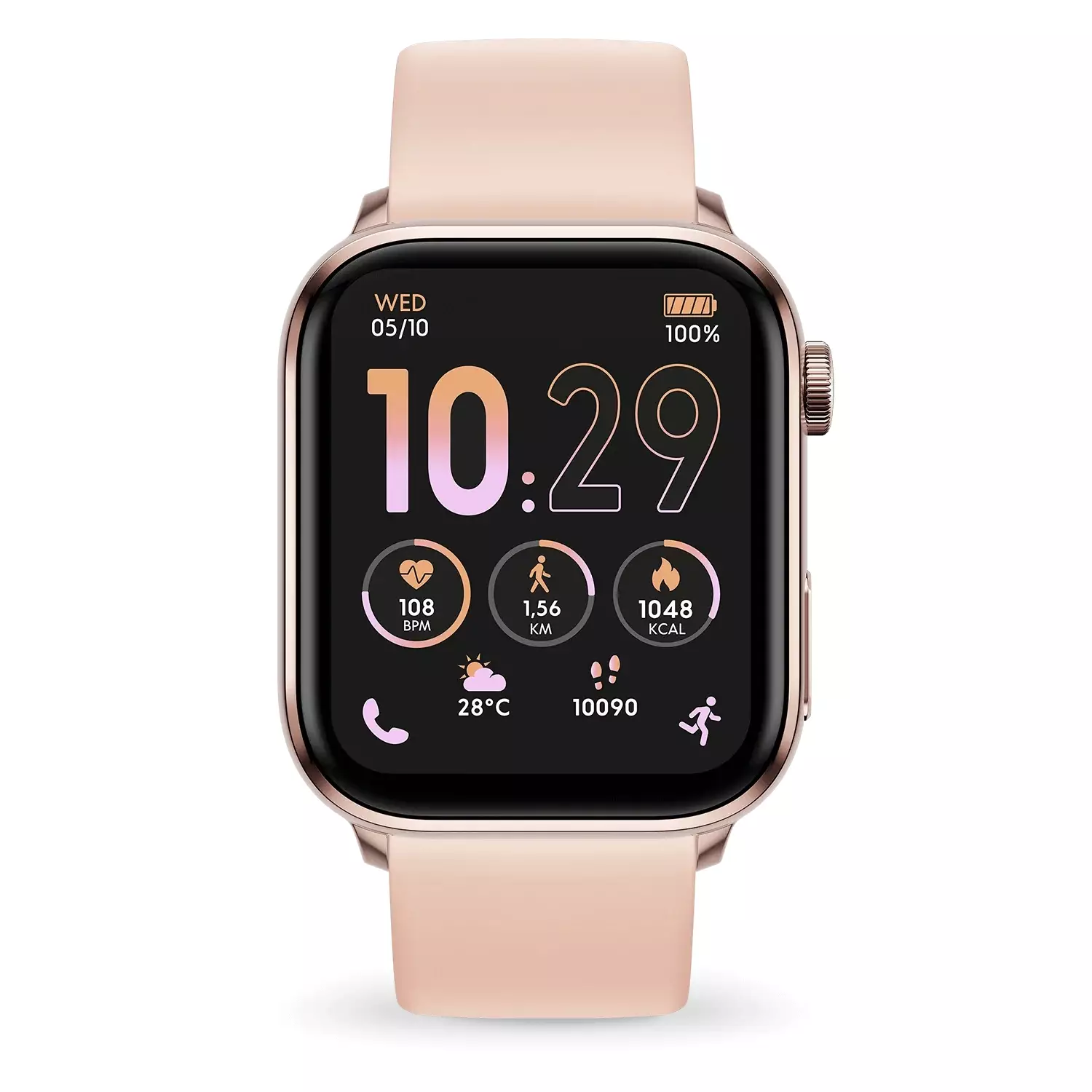 ICE Smart Watch 3.0 rectangular AMOLED 1.78 - Rose-Gold Nude 38x44mm [024303]