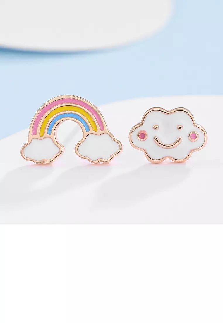 Rainbow cloud earrings hotsell