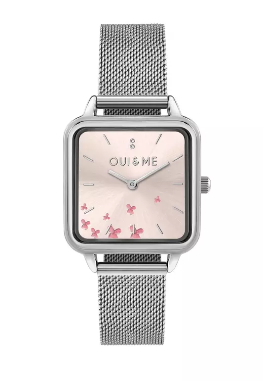 [Sustainable Watch] Oui & Me Harmonie 36.2x27.5mm Rectangular Case Women's Metal Band Quartz Watch ME010385