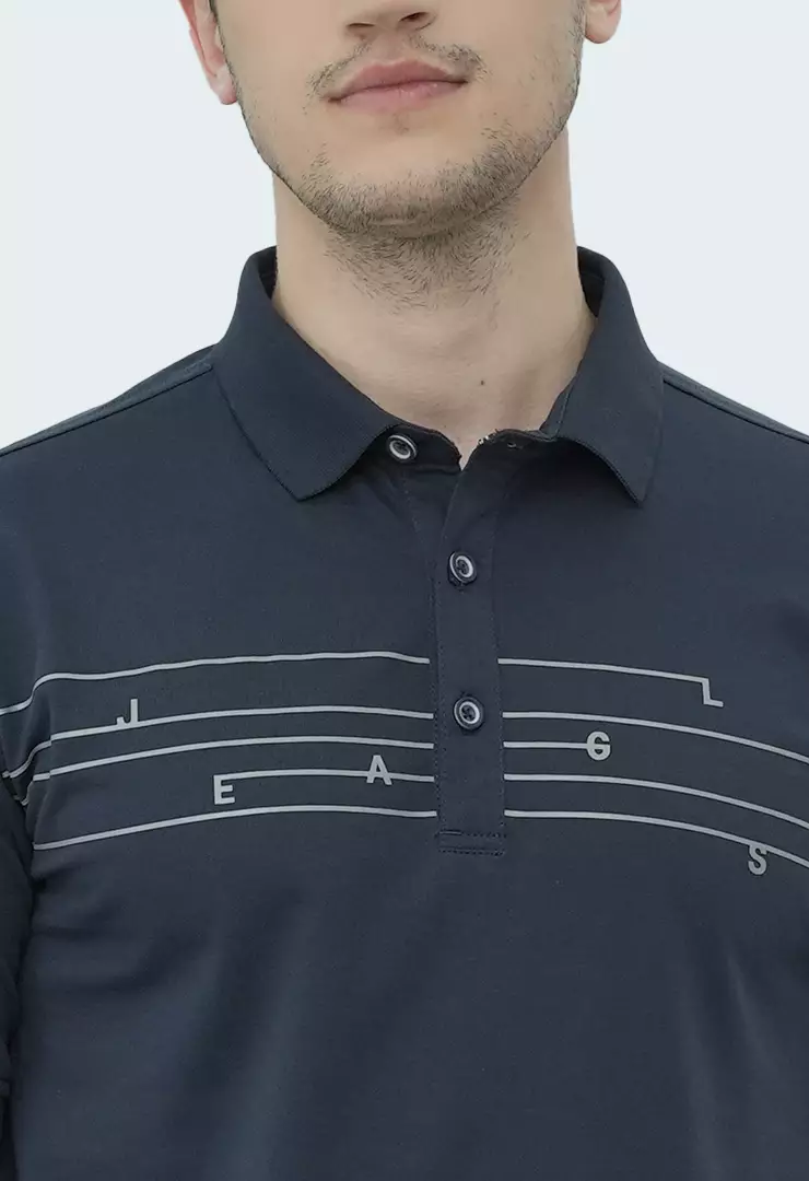 LGS - Kaos Polo Casual Pria Lengan Pendek Kerah Wangky Slim Fit - JWS.325.J3407F.01.C