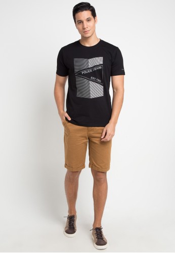 Jual Police Denim Police Basic Printed Tee Original 