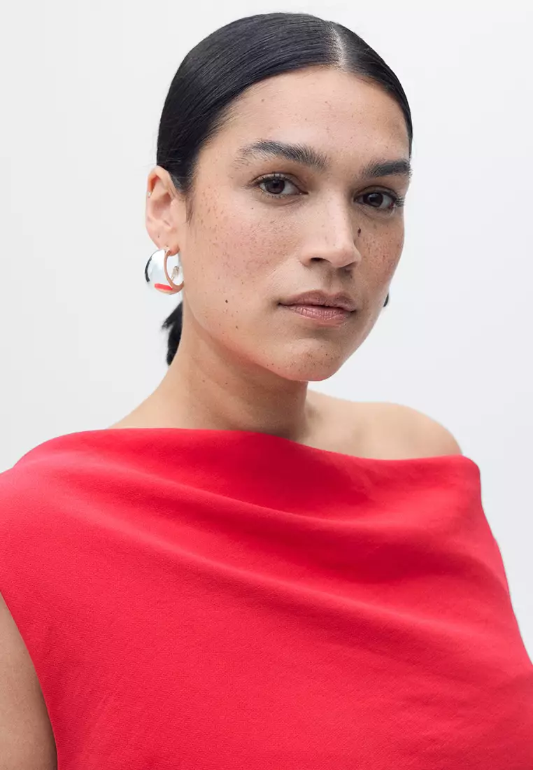 Long Asymmetrical Draped Jumpsuit