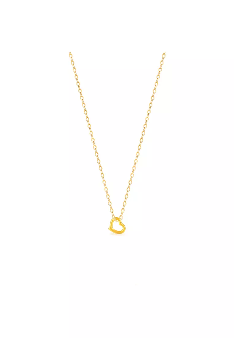 999.9/24K Pure Gold 3D Dainty Love Charm B802