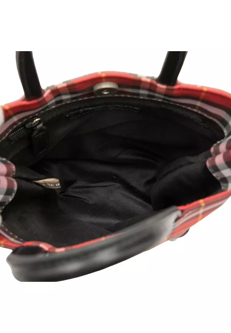 Pre-Loved Burberry House Check Nylon Handbag
