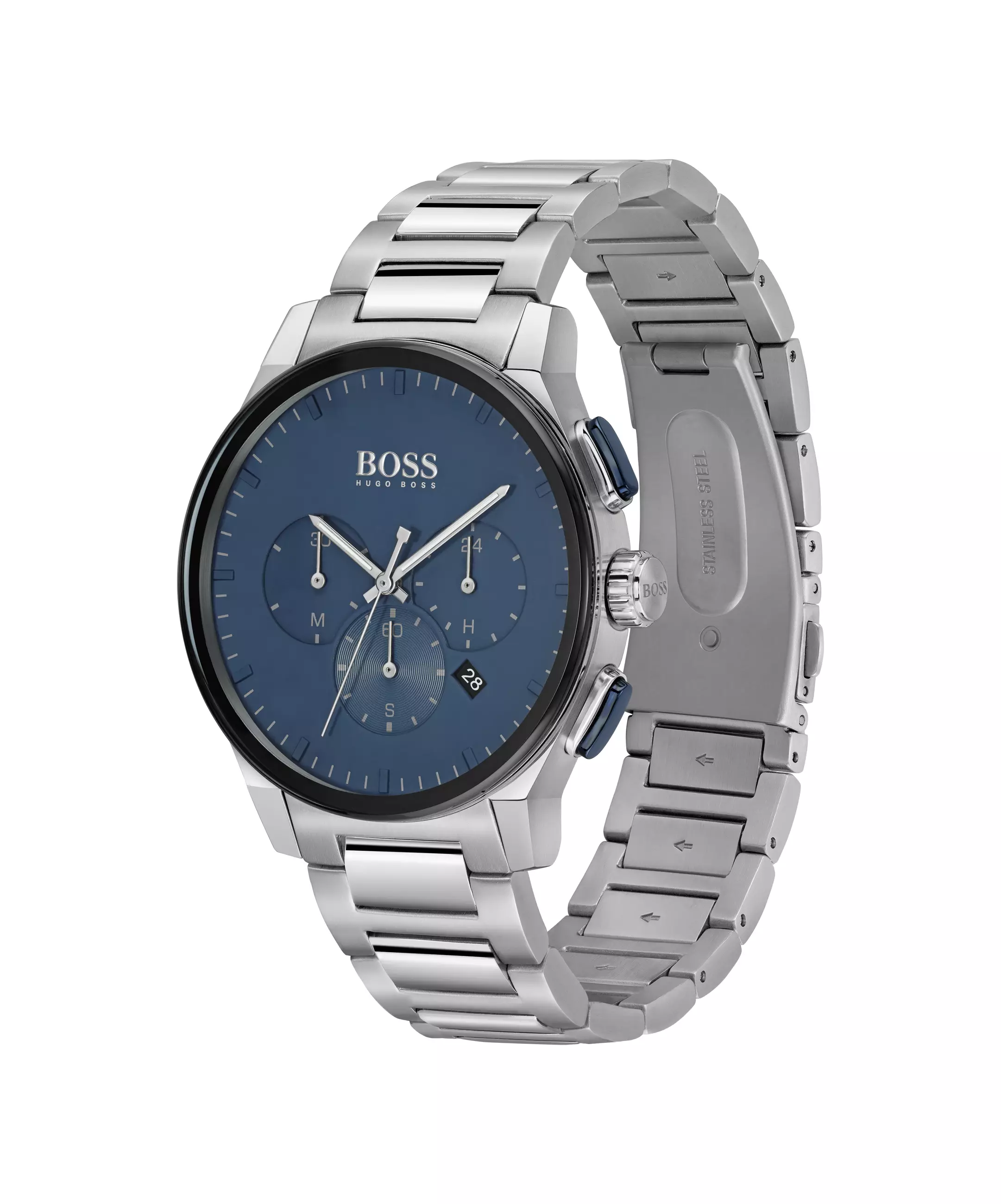Hugo boss men's blue watch clearance