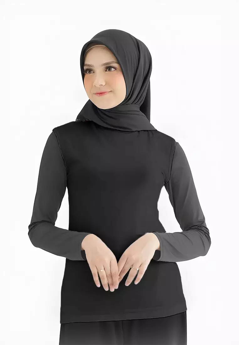 Cotton Bee - Round Neck Sleeveless | Inner Manset Kaos Tanpa Lengan - Black - XL