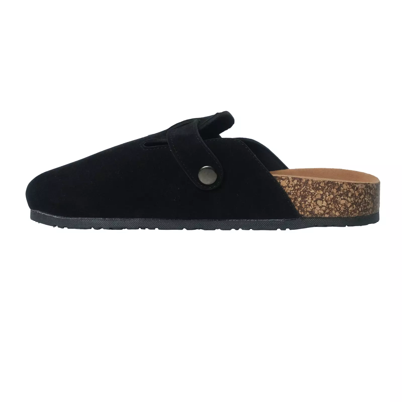 Footstep Footwear Sandal Casual Pria Aura Suede Black Original