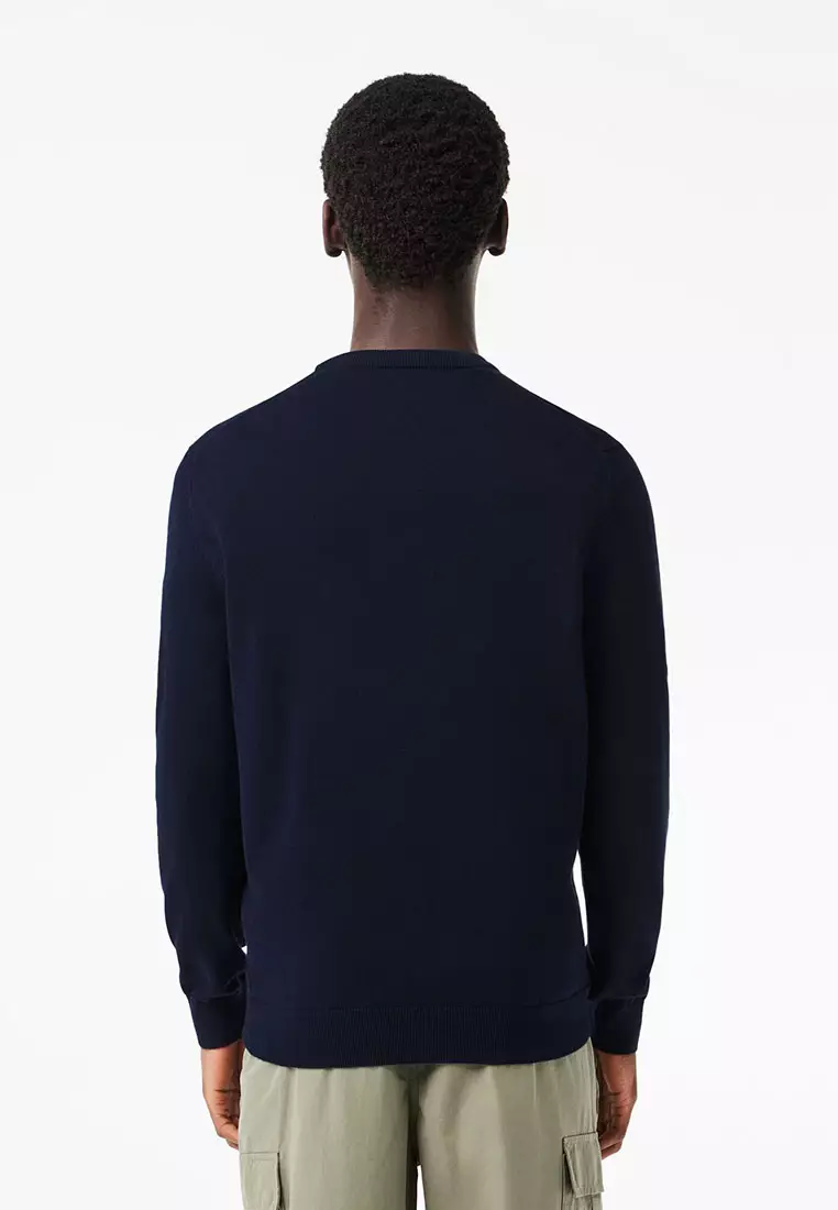 Lacoste cashmere sweater mens best sale