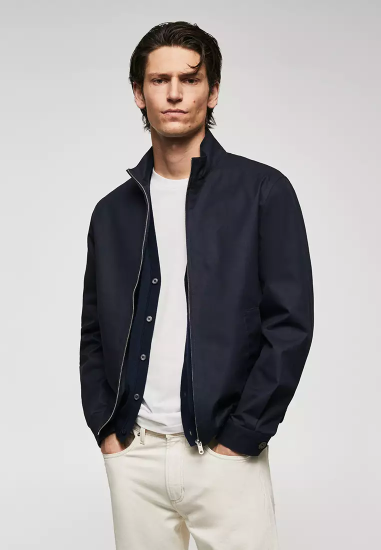 Man in bomber jacket clearance