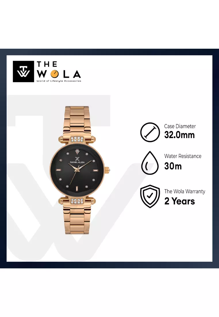 Women Analog Rose Gold Stainless Steel Watch DK.6.14132-5